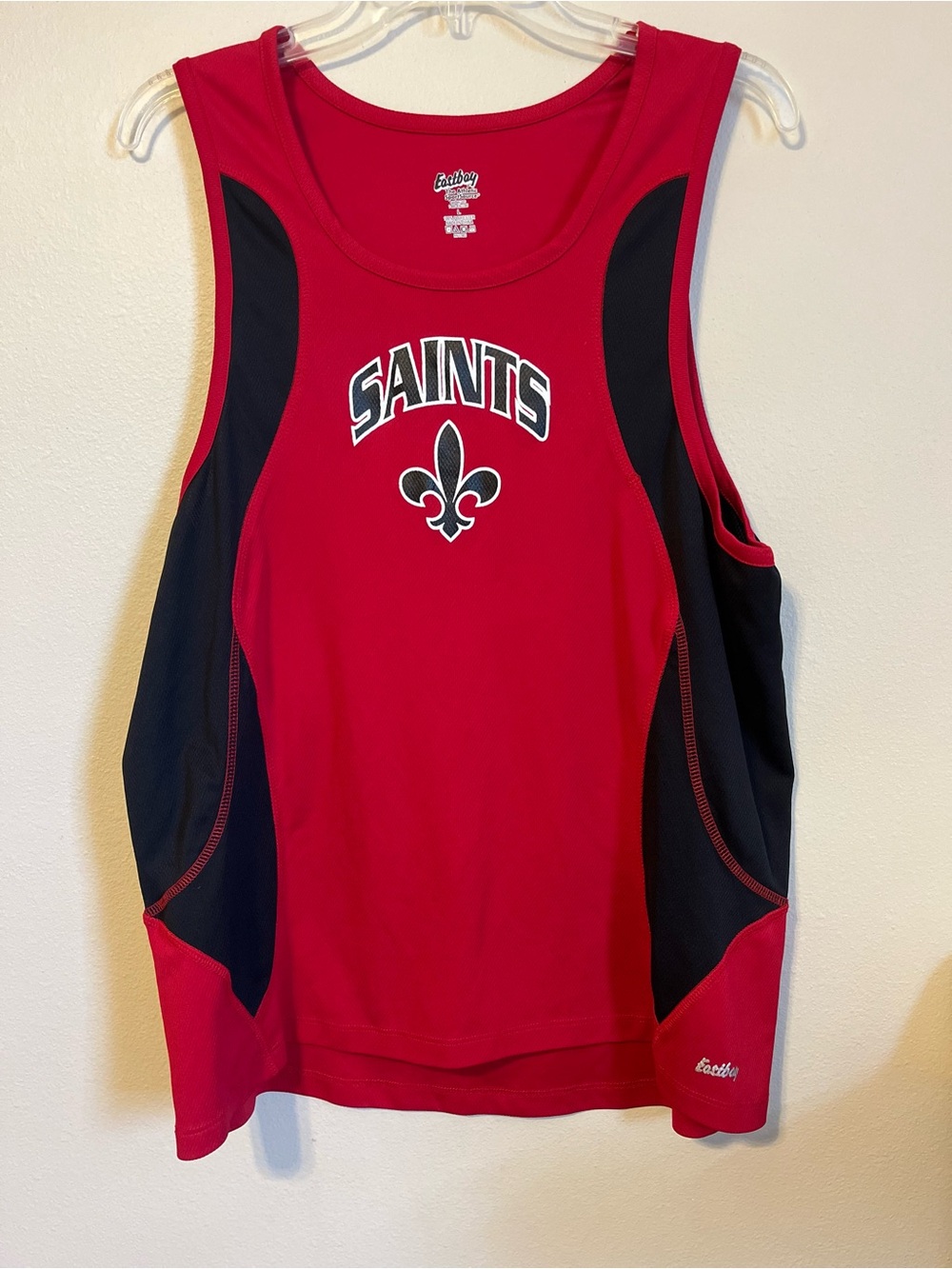 Eastbay Red & Black 'Saints' Men's Athletic Tank Top